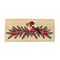 1'6"x3'3" Bird On Sprig Berries Rectangle Indoor and Outdoor Estate Coir Door Welcome Mat Multicolored on Beige Background